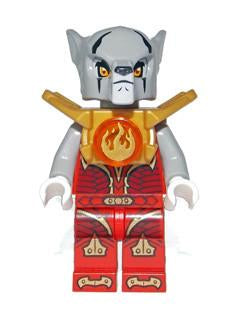 LEGO Minifigure-Worriz - Fire Chi, Armor-Legends of Chima-LOC089-Creative Brick Builders
